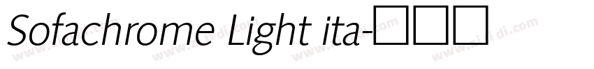 Sofachrome Light ita字体转换